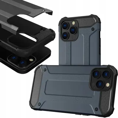 HYBRID ARMOUR CASE OVITEK OHIŠJE OVITEK ZA IPHONE 13 PRO MODRA