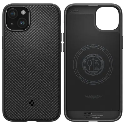 SPIGEN MAG ARMOR OVITEK ZA TELEFON MAGSAFE IPHONE 15 MAT ČRNA