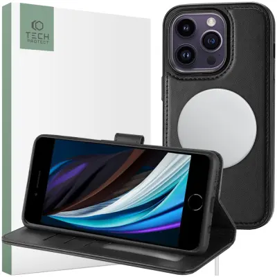 TECH-PROTECT DENARNICA ZA OVITEK MAGSAFE CASE ZA IPHONE 15 PRO ČRNA