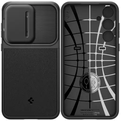 SPIGEN OPTIK ARMOR OVITEK ZA SAMSUNG GALAXY A55 5G ČRN