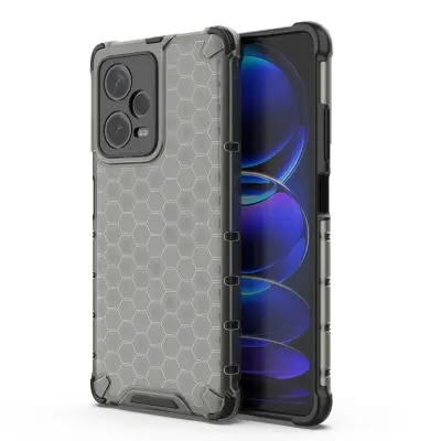 Armored hybrid etui za Xiaomi Redmi Note 12 Pro+ Honeycomb črn