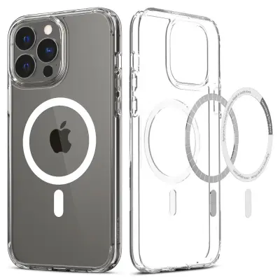SPIGEN ULTRA HYBRID MAG OVITEK ZA MAGSAFE ZA IPHONE 13 PRO MAX BEL