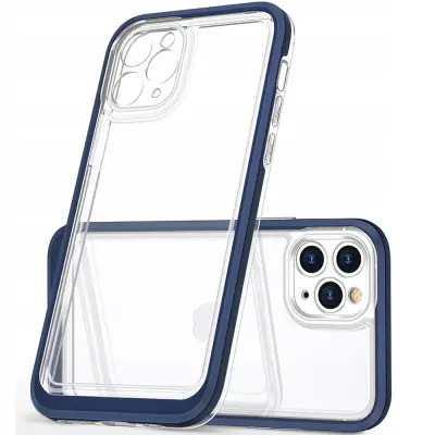 OVITEK HURTEL CLEAR CASE Z OKVIRJEM ZA IPHONE 14 PRO MAX MODER
