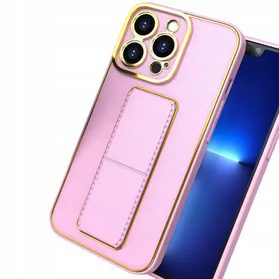 NOV OVITEK KICKSTAND CASE ZA IPHONE 13 PRO MAX ROZA