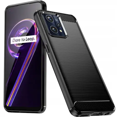 CARBON CASE ETUI POKROV OHIŠJA ETUI ZA REALME 9 PRO ČRN