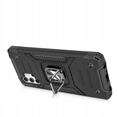 WOZINSKY PANCERNE ETUI CASE OBUDOWA Z UCHWYTEM DO SAMSUNG GALAXY A32 CZARNY