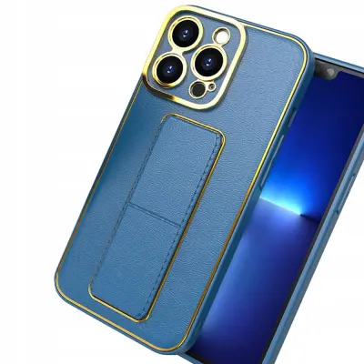 NEW KICKSTAND CASE ETUI OBUDOWA POKROWIEC DO IPHONE 13 PRO MAX NIEBIESKI