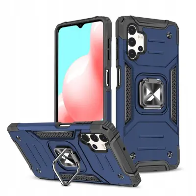 WOZINSKY PANCERNE ETUI CASE Z UCHWYTEM DO SAMSUNG GALAXY A73 NIEBIESKI
