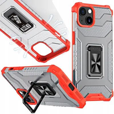 CRYSTAL RING ETUI CASE OBUDOWA POKROWIEC FUTERAŁ DO IPHONE 13 MINI CZERWONY