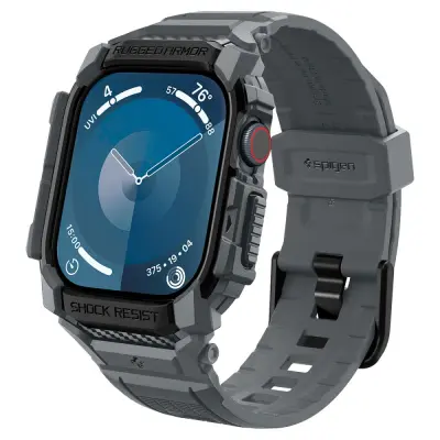 SPIGEN RUGGED ARMOR PRO OVITEK ZA APPLE WATCH 10 46 MM TEMNO SIVA