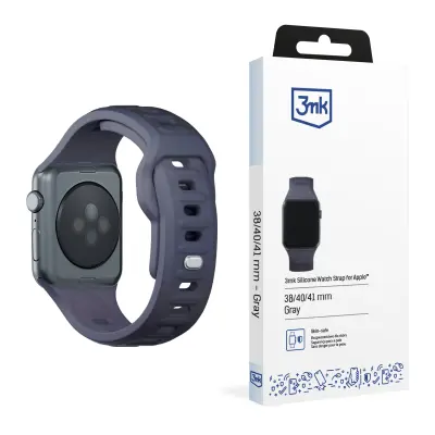 38/40/41 MM GRAY - 3MK SILICONE WATCH STRAP FOR APPLE
