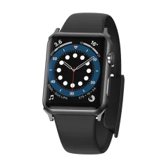 Zapestnica s paščkom za Apple Watch 3/4/5/6/SE 38-40mm Slip-Thru črna