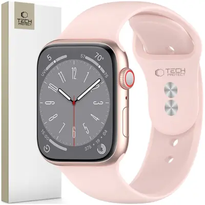 SILIKONSKI OVITEK TECH-PROTECT ZA APPLE WATCH 4/5/6/7/8/9/SE 38/40/41 MM ROZA