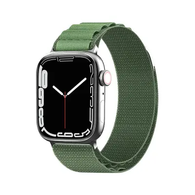 Pašček z zaponko iz alpskega jekla za Apple Watch 38 / 40 / 41 mm zelen