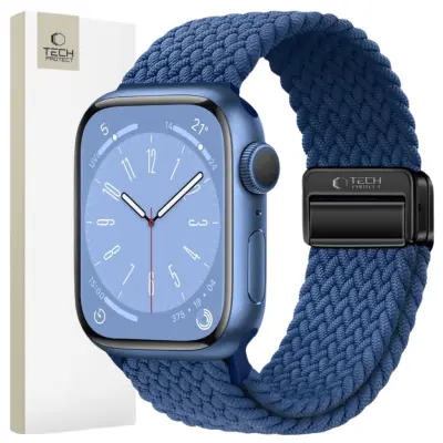 TECH-PROTECT NYLONMAG APPLE WATCH 4 / 5 / 6 / 7 / 8 / 9 / SE / ULTRA 1 / 2 (42 / 44 / 45 / 49 MM) MONTEGO MODRA
