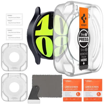 SPIGEN KALJENO STEKLO GLAS.TR EZ-FIT 2-PACK ZA GALAXY WATCH 6 44MM CLEAR