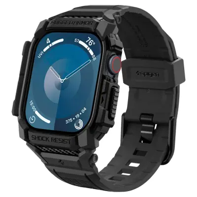 SPIGEN RUGGED ARMOR PRO ZA APPLE WATCH 10 42MM OHIŠJE MAT ČRNA