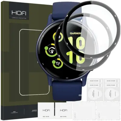 HOFI HYBRID GLASS 2-PACK ZA GARMIN VIVOACTIVE 5 BLACK PROTECTION