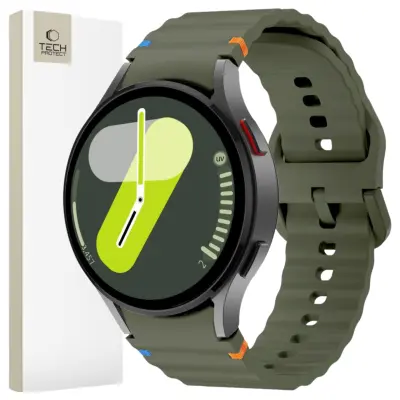 SILIKONSKI OVITEK TECH-PROTECT ZA SAMSUNG GALAXY WATCH 4/5/6/7/FE ARMY GREEN