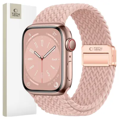 TECH-PROTECT NYLONMAG APPLE WATCH 4 / 5 / 6 / 7 / 8 / 9 / SE / ULTRA 1 / 2 (42 / 44 / 45 / 49 MM) DUSTY ROSE