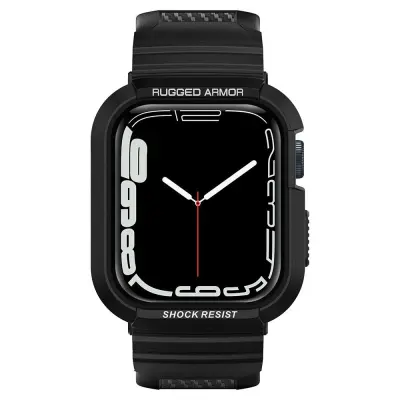 SPIGEN RUGGED ARMOR PRO OVITEK ZA APPLE WATCH 4/5/6/7/8/SE 44/45MM ČRN