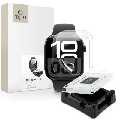 TECH-PROTECT HYDROGEL FILM ZA APPLE WATCH 10 46MM CLEAR 2-PACK