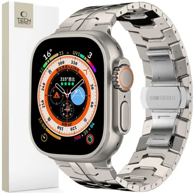 TECH-PROTECT STAINLESS LINE APPLE WATCH 4 / 5 / 6 / 7 / 8 / 9 / SE / ULTRA 1 / 2 (42 / 44 / 45 / 49 MM) TITAN