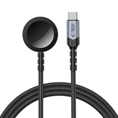 TECH-PROTECT MC01 MAGNETNI POLNILEC TYPE-C KABEL 120CM ZA APPLE WATCH ČRN