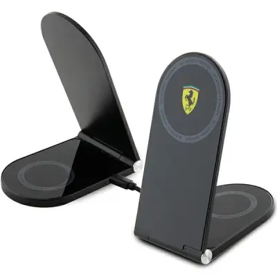 FERARRI INDUKCIJSKI POLNILEC ZA MAGSAFE 2V1 ZLOŽLJIV 15W ZA TELEFONE ČRN