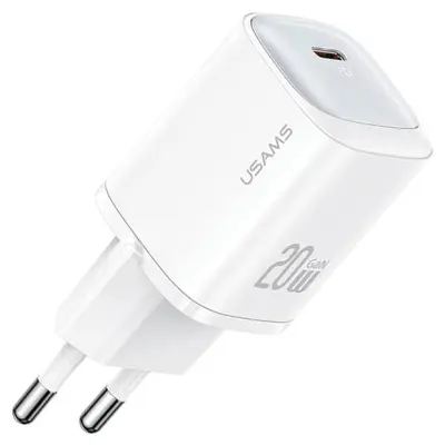 USAMS 20W USB-C HITRI POLNILEC ZA TELEFON, BEL
