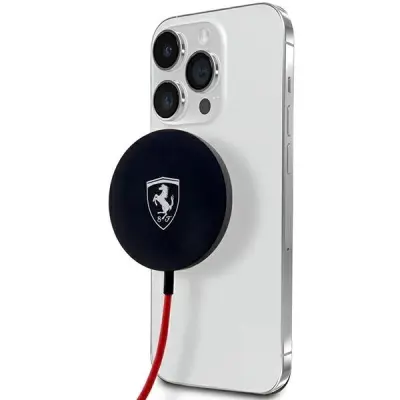 FERARRI INDUKCIJSKI POLNILEC 15W ZA MAGSAFE ZA IPHONE OVITEK ČRN