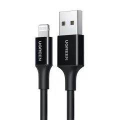 Ugreen US155 80823 polnilec kabel USB-A/Lightning MFi 2.4A, 2m, črn