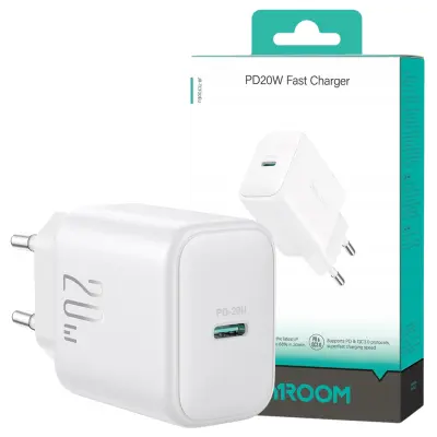 JOYROOM USB-C PD 30W QC SFC MREŽNI POLNILEC ZA TELEFONE BEL