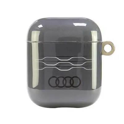 AUDI IML OVITEK Z GEOMETRIJSKIM VZORECEM ZA AIRPODS 1 2 SIVA