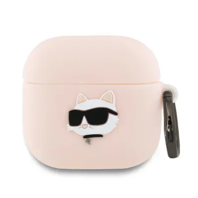 ETUI KARL LAGERFELD SILIKONSKI OVITEK ZA AIRPODS 4 ROZA 3D CHOUPETTE