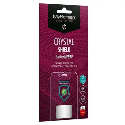 MS CRYSTAL BACTERIAFREE ZA SAMSUNG S24 FE S721 FOLIJA Z APLIKATORJEM