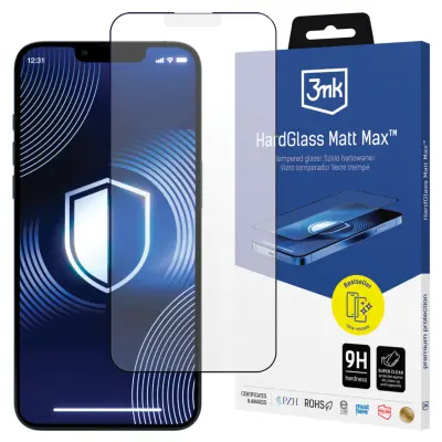 3MK HARDGLASS MATT MAX ZA APPLE IPHONE 13 13 PRO 14 KALJENO STEKLO