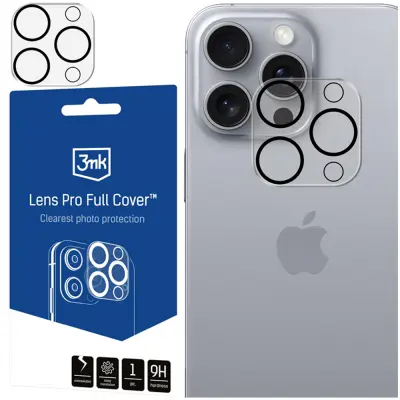3MK LENS PRO FULL COVER KALJENO STEKLO ZA APPLE IPHONE 16 PRO/16 PRO MAX