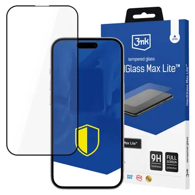 3MK HARDGLASS MAX LITE BLACK KALJENO STEKLO ZA APPLE IPHONE SE 4
