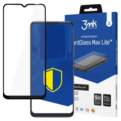 TCL 505 3MK HARDGLASS MAX LITE ČRNO KALJENO STEKLO ZA TELEFON