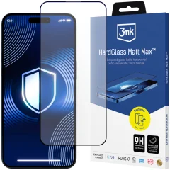 3MK HARDGLASS MATT MAX KALJENO STEKLO ZA APPLE IPHONE 15 PLUS