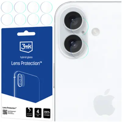 3MK ZAŠČITA LEČ KALJENO STEKLO ZA APPLE IPHONE 16 PLUS - ZAŠČITA