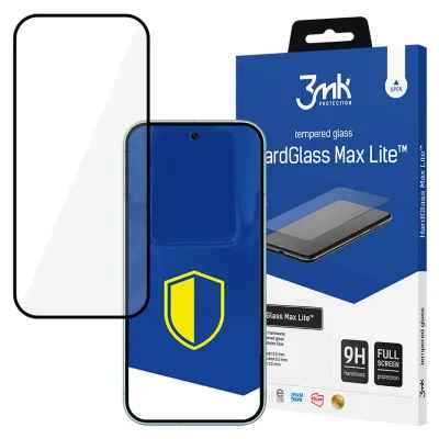 KALJENO STEKLO 3MK HARDGLASS MAX LITE ČRNO ZA GOOGLE PIXEL 9 PRO