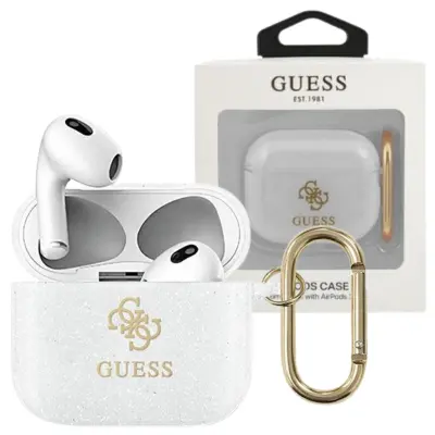 GUESS OVITEK GUA3UCG4GT OVITEK ZA AIRPODS 3 PROZOREN BLEŠČICE
