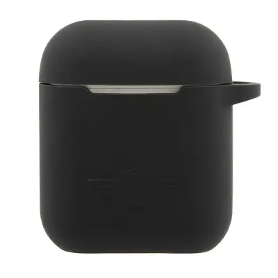 OVITEK MINI MORRIS ZA AIRPODS 1 2 SILIKON TRDA ČRNA
