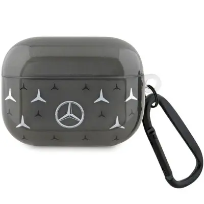 MERCEDES MEAP8DPMGS AIRPODS PRO COVER CZARNY/BLACK LARGE STAR PATTERN