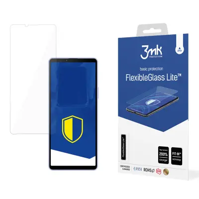 3MK FLEXIBLEGLASS SOLID KALJENO STEKLO ZA SONY XPERIA 10 VI, ETUI