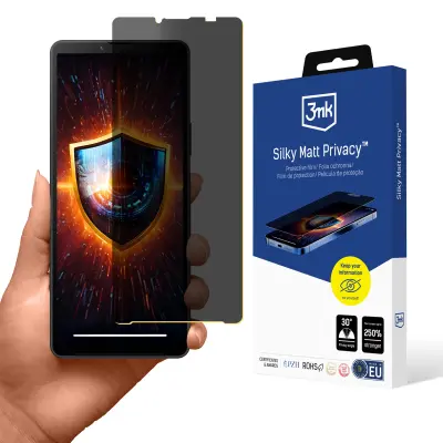 3MK SILKY MATT PRIVACY OVITEK ZA SONY XPERIA 10 V ANTI-BUILD CASE