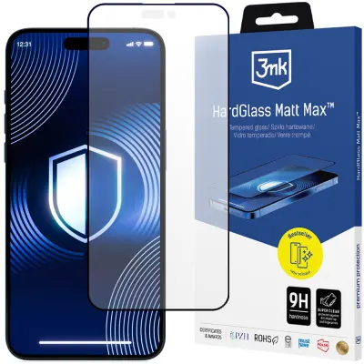 3MK HARDGLASS MATT MAX ZA APPLE IPHONE 16 PLUS KALJENO STEKLO