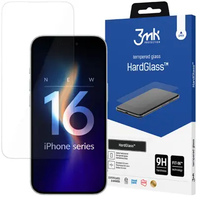 3MK HARDGLASS KALJENO STEKLO ZA APPLE IPHONE 16 PLUS OVITEK 3MK
